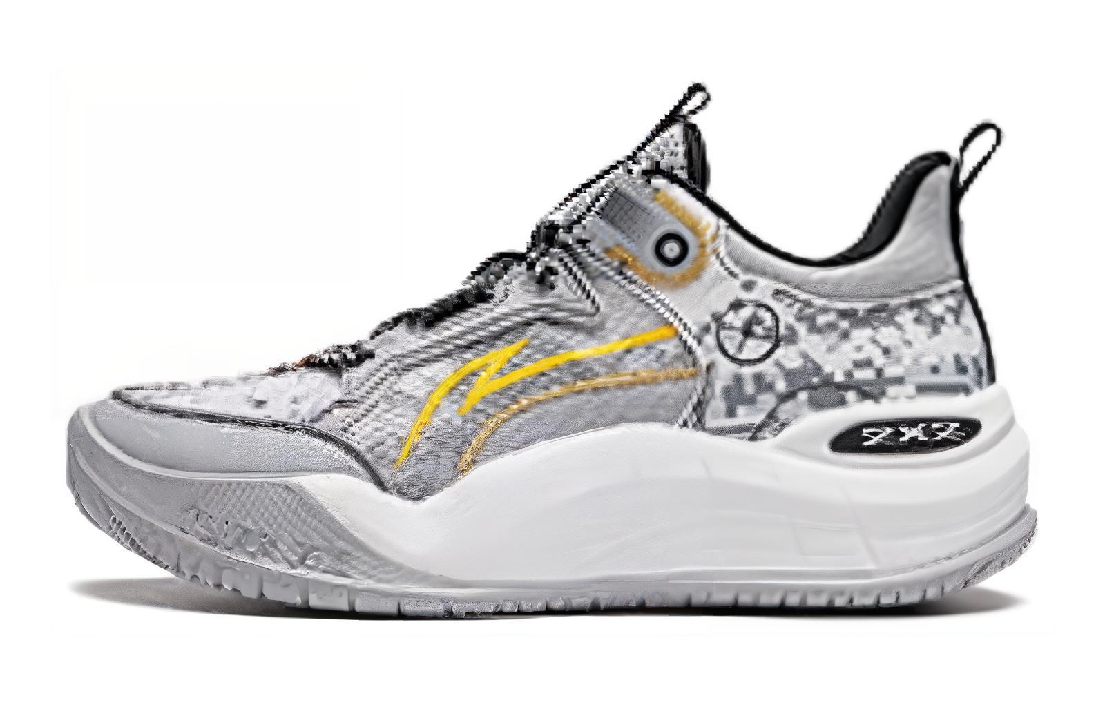 

LINING YOUNG Детские баскетбольные кроссовки Domain V1 LIGHT FOAM Low Top серо-белого цвета