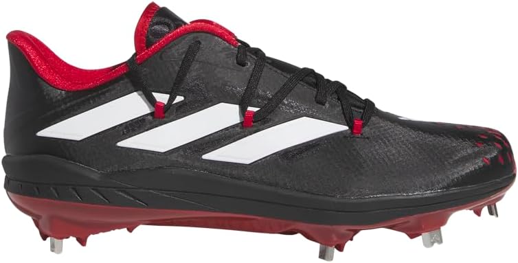 Мужские кроссовки Adidas Adizero Afterburner 9, белый/черный/красный — фото 2