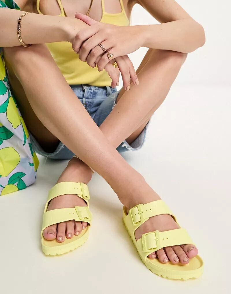 Желтые сандалии из ЭВА Birkenstock Arizona
