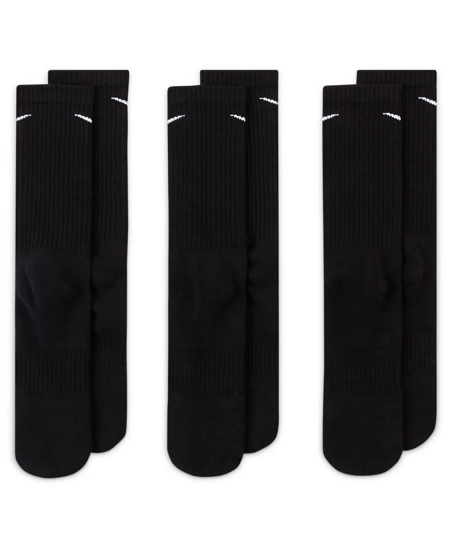 Носки Nike Everyday Cushioned Training Crew Socks (3 пары) SX7664-010, черные — фото 3