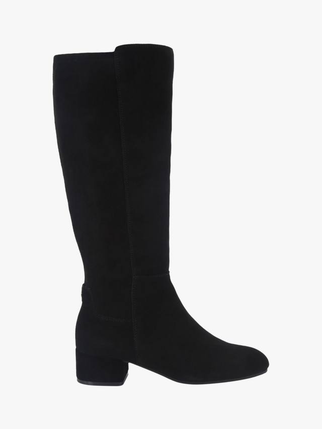 Gaia Suede высокие сапоги до колена Carvela, Black
