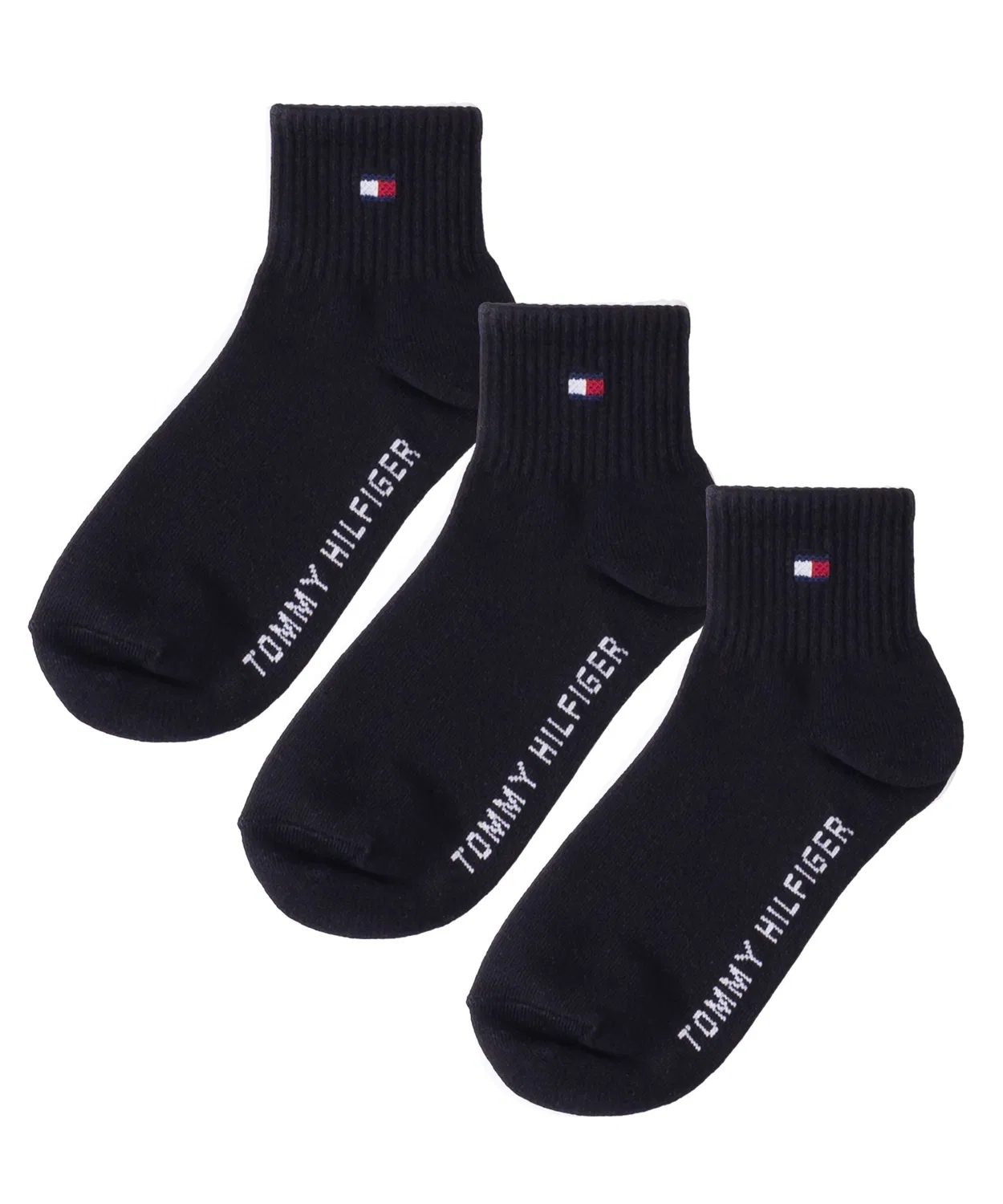 Носки детские 3 пары Tommy Hilfiger чёрные