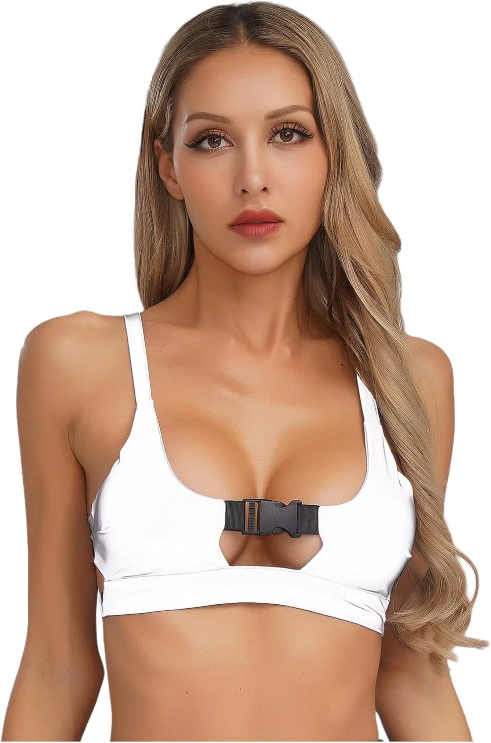 

Женский топ Vxuxlje с отражающими элементами, регулируемыми лямками и застежкой