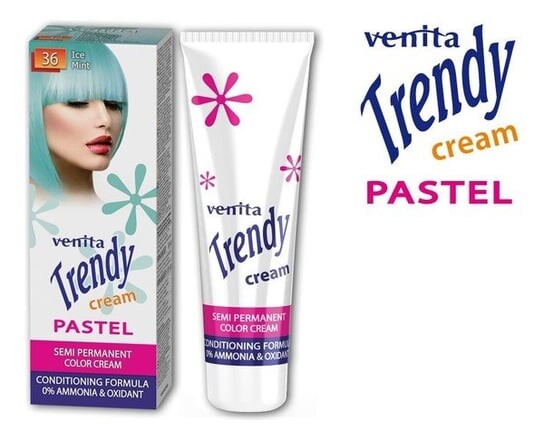 

Крем-краска для волос, 36 Морозная Мята Venita, Trendy Cream Pastel