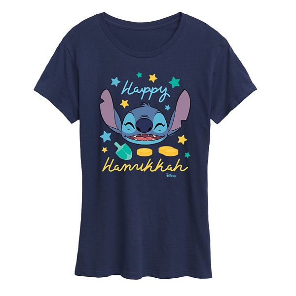 

Женская футболка Lilo & Stitch с принтом Happy Hanukkah Disney, Navy, Синий, Женская футболка Lilo & Stitch с принтом Happy Hanukkah Disney, Navy