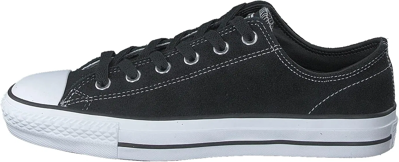 Кроссовки Converse Unisex Skate CTAS Pro Ox Suede для фитнеса и скейтбординга, Black Black White 001