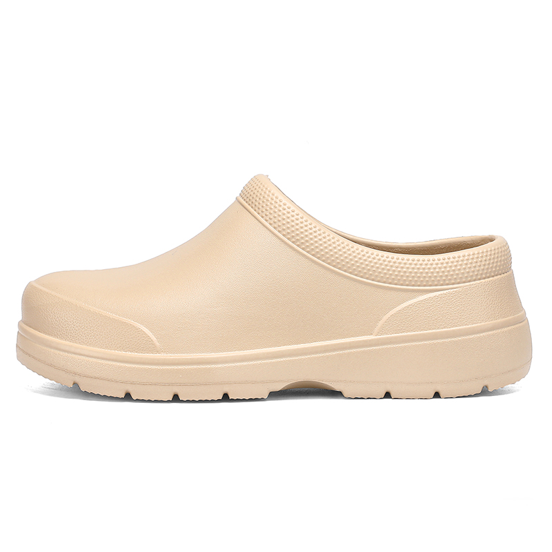 

LONGYING Унисекс противоскользящие тапочки с закрытым носком бежевые, цвет Beige