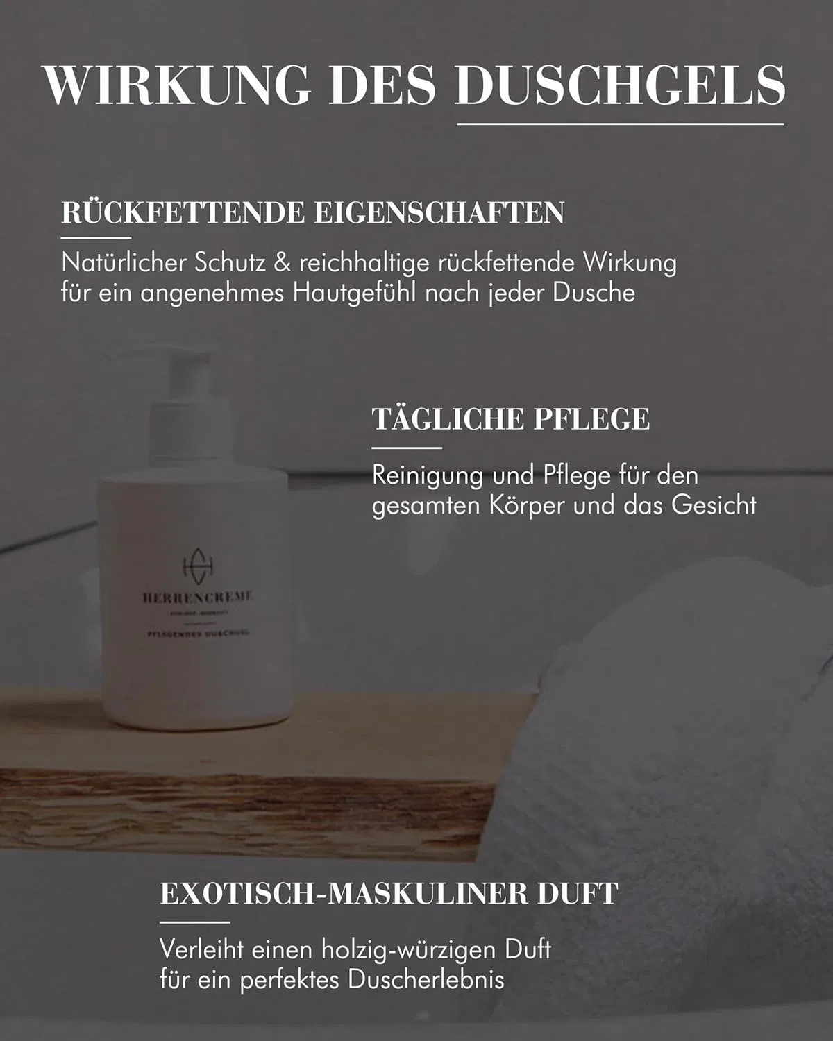 Мужской питательный гель для душа MW19 Skincare, 300 мл Herrencreme Koblenz · Germany — фото 3
