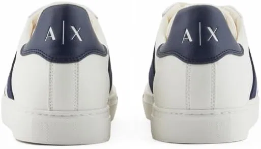 Мужские кроссовки Armani Exchange Paris Double Line, Off White Navy — фото 3