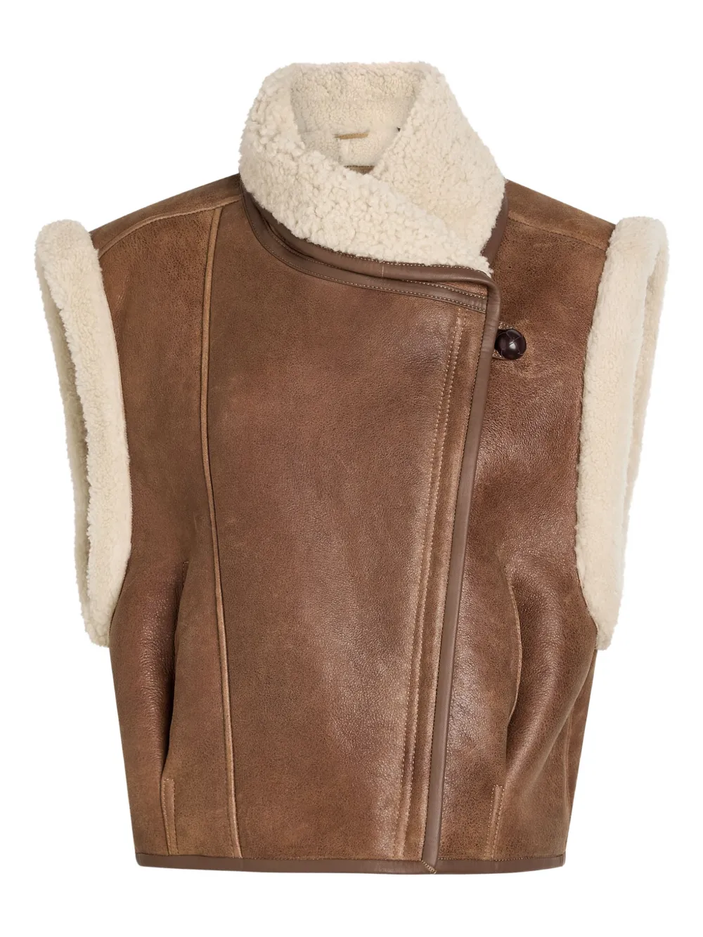 

Жилет Alime с мехом Isabel Marant, коричневый