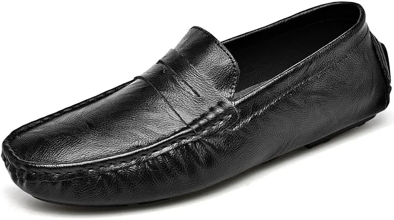 Лоферы мужские из PU кожи, черный SayfuR