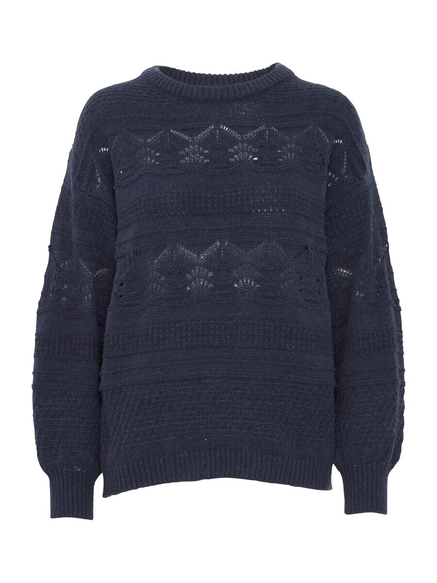 

Тонкий вязаный свитер ICHI Sweater ASTRA, морской синий