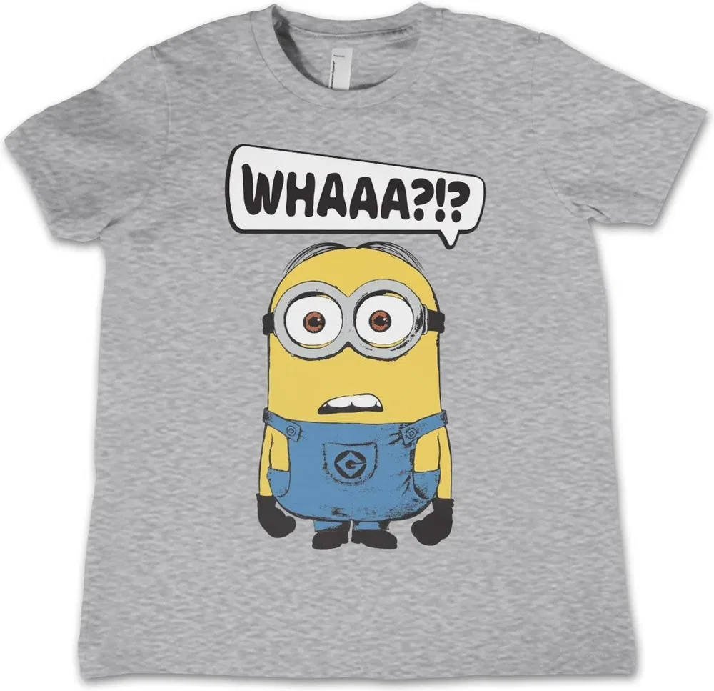 Футболка с принтом, Minions, серый