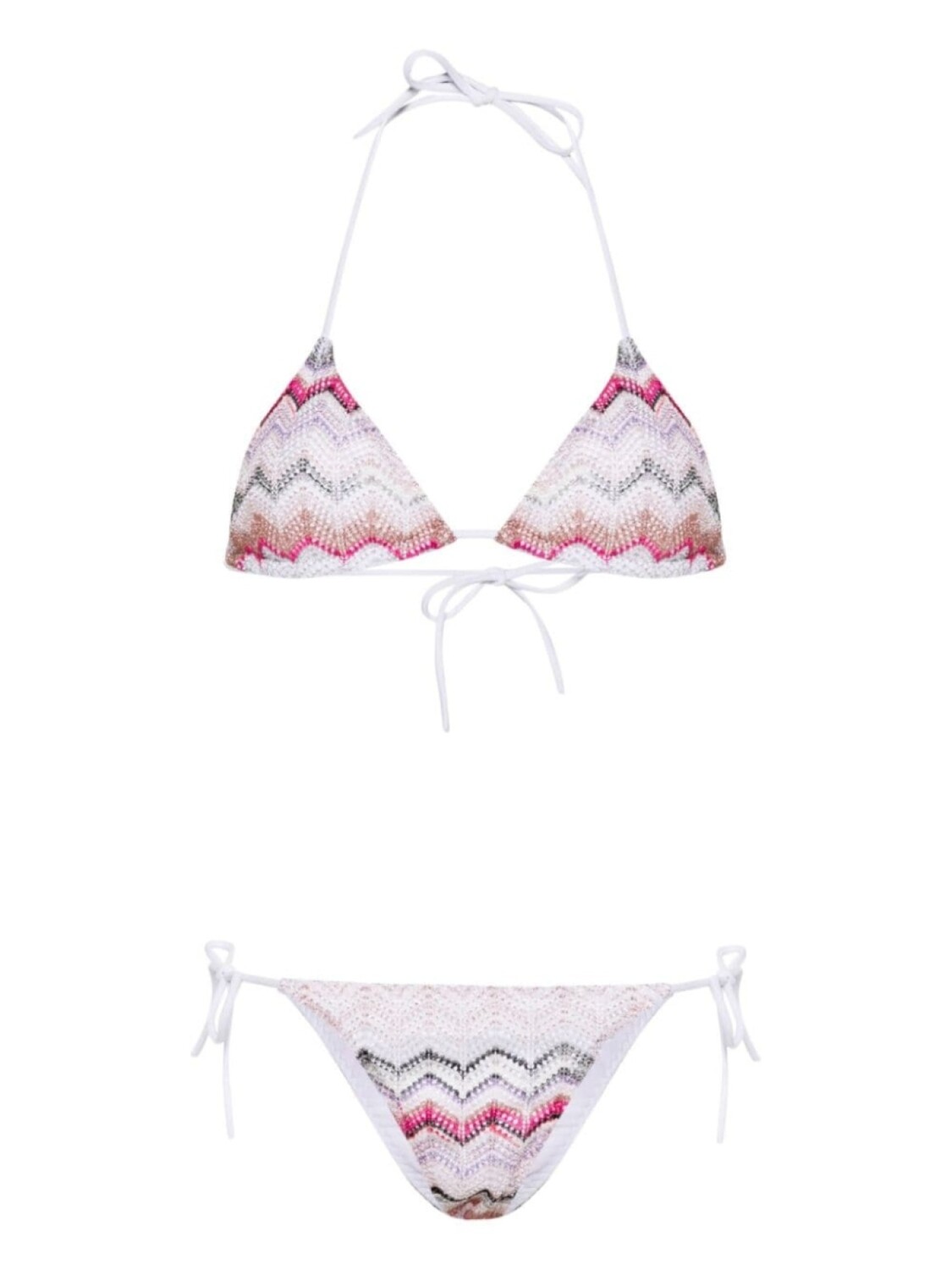 

Missoni бикини в технике кроше с узором зигзаг, белый