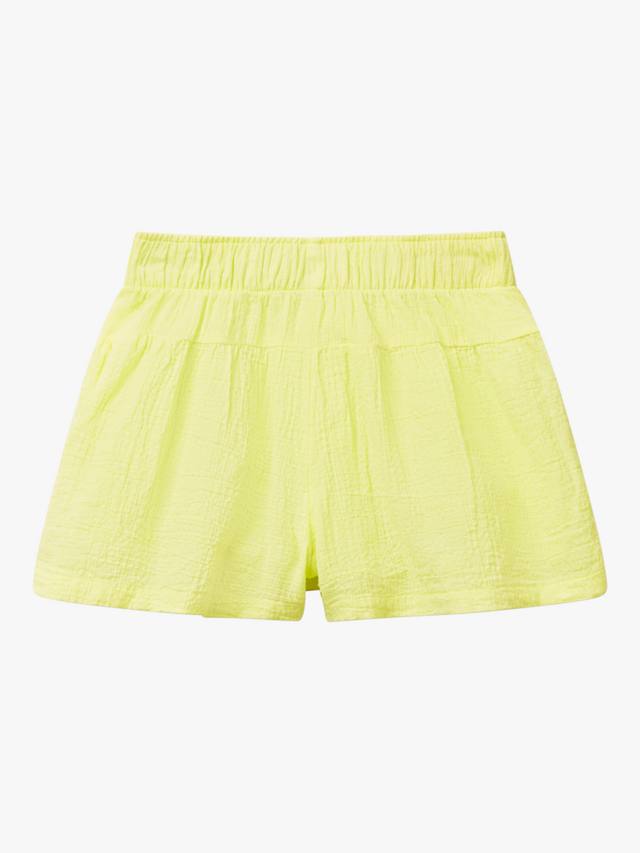 Детские бермуды из хлопкового муслина Benetton, Lime — фото 2