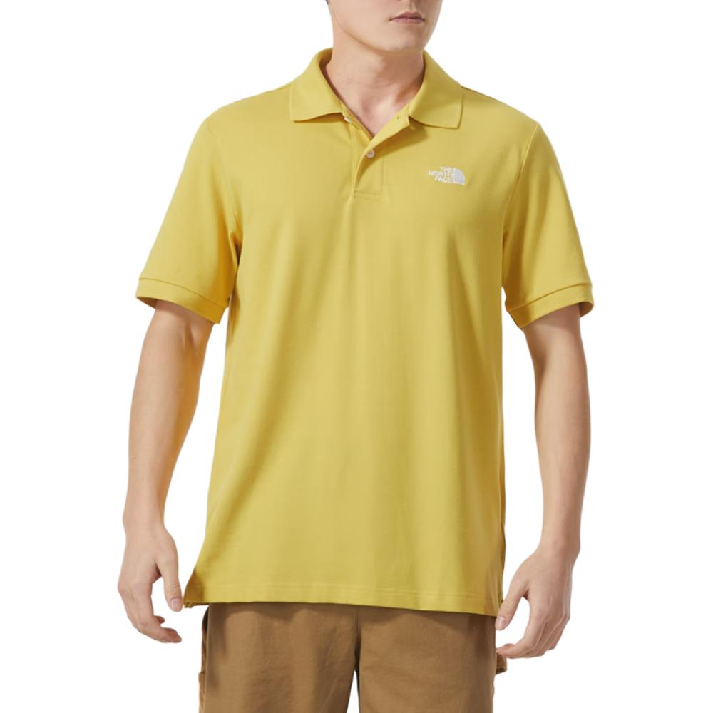 

Футболка поло мужская желтая THE NORTH FACE