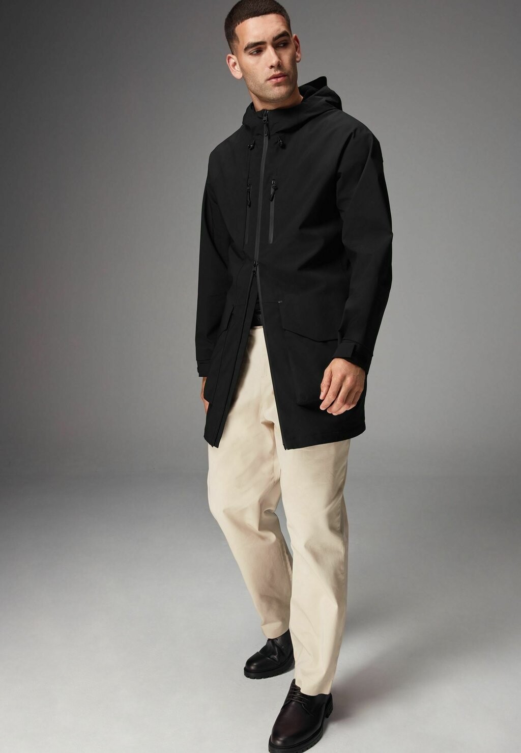 

Водонепроницаемая куртка LONG REGULAR FIT Next, черный