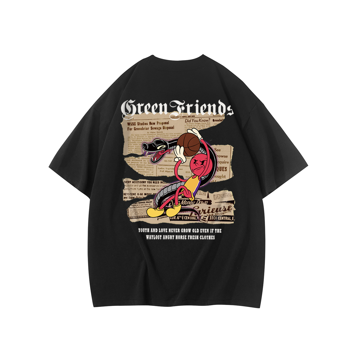 

Футболка унисекс GF, темно-синяя (белый логотип)