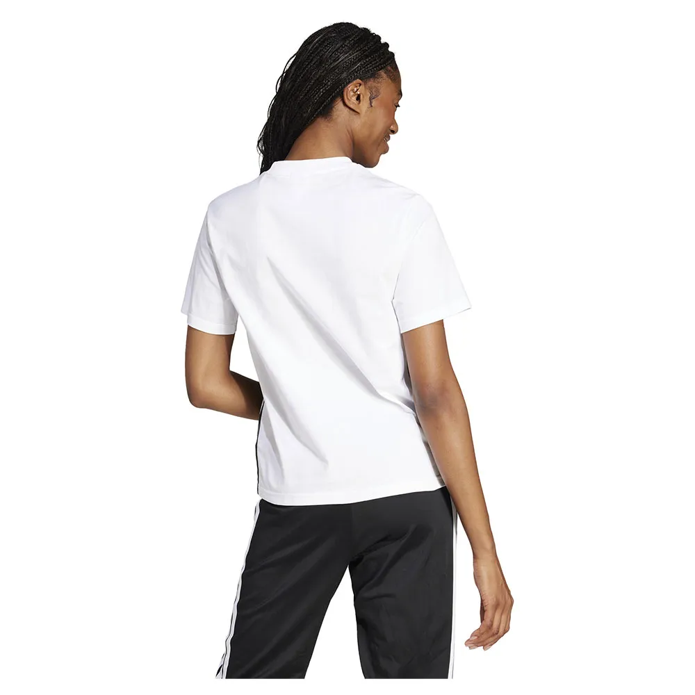 Футболка adidas Essentials 3 Stripes Cotton, белый — фото 2