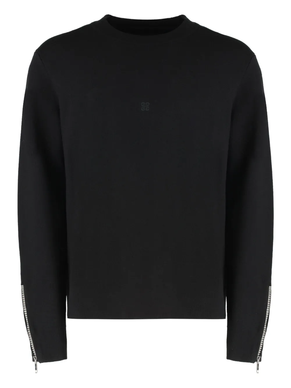 

Шерстяной свитер с молниями на манжетах Givenchy, черный