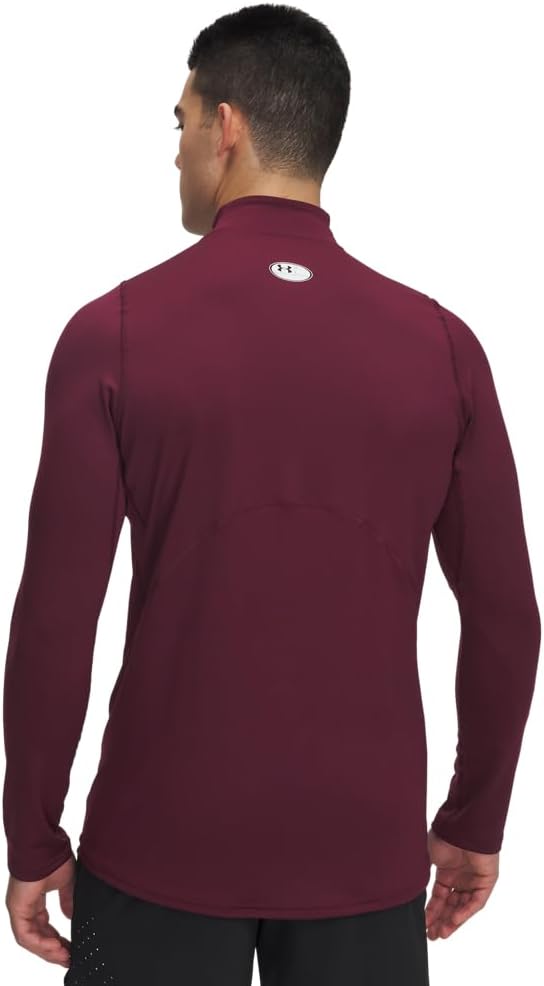 

Under Armour мужская футболка-поло ColdGear Armour Fitted Mock, (609) Maroon/White