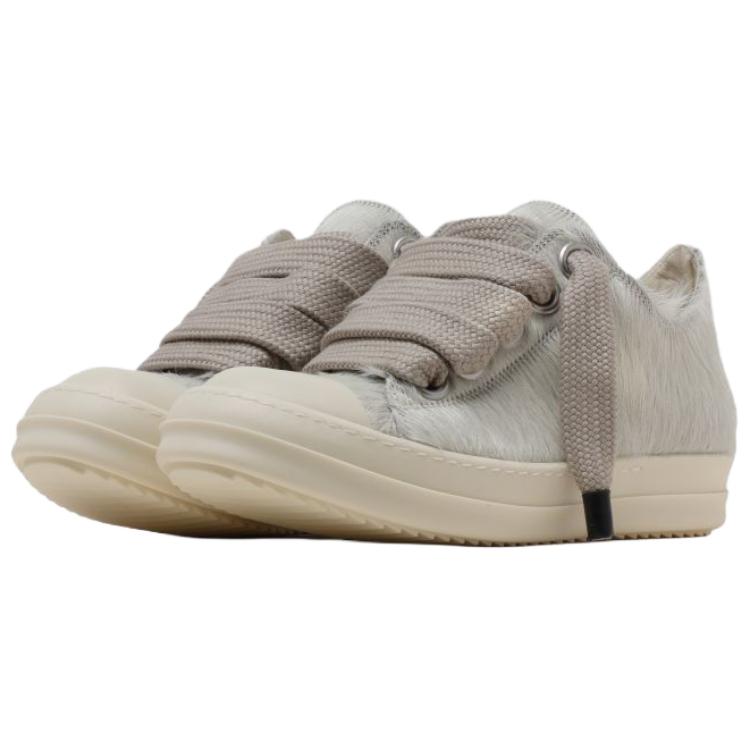RICK OWENS Женские кроссовки для скейтбординга RO Jumbo Laces Low Top серый — фото 4