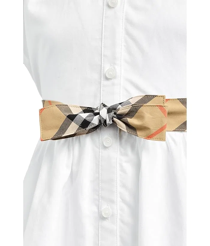 Платье клетчатая Juliet Check Burberry Kids, White — фото 3