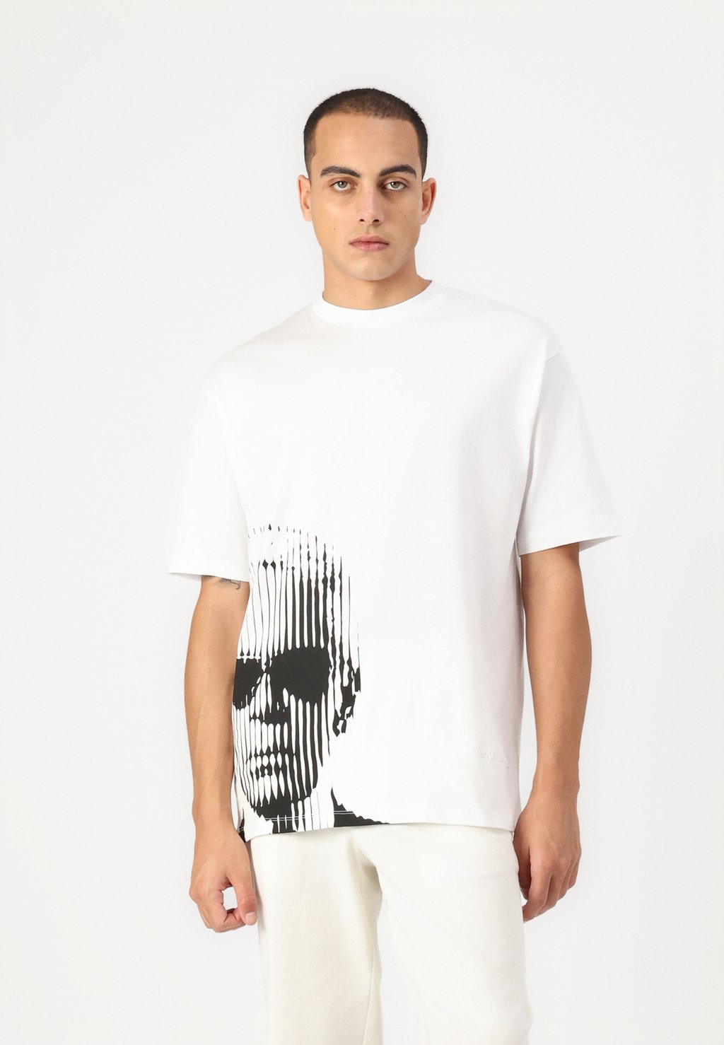 

Футболка с принтом CREW NECK KARL LAGERFELD, белый