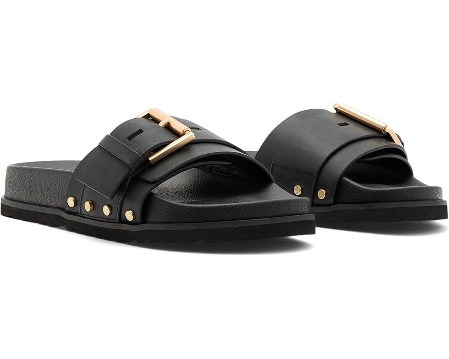 

Сандалии AllSaints Ellie Stud Slider, черный