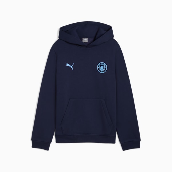 Футбольная толстовка для больших детей Manchester City Soccer Essentials Puma, синий — фото 4
