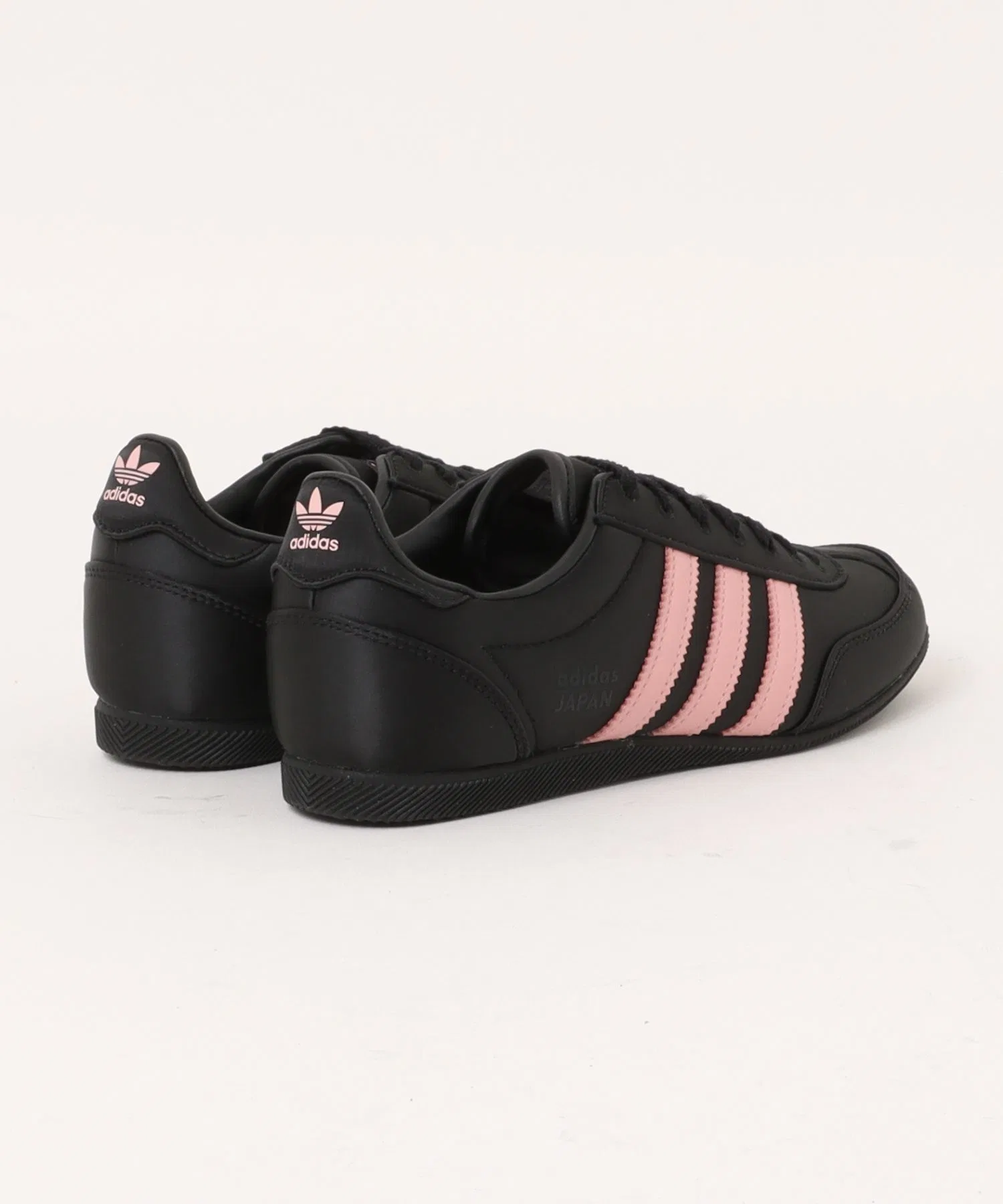 Мужские кроссовки из натуральной кожи Adidas Japan KI4250 чёрные — фото 2