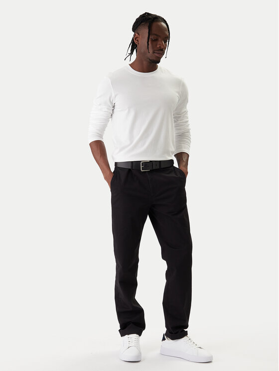 Чиносы straight fit Denton Essential MW0MW40262 Tommy Hilfiger, черный — фото 2
