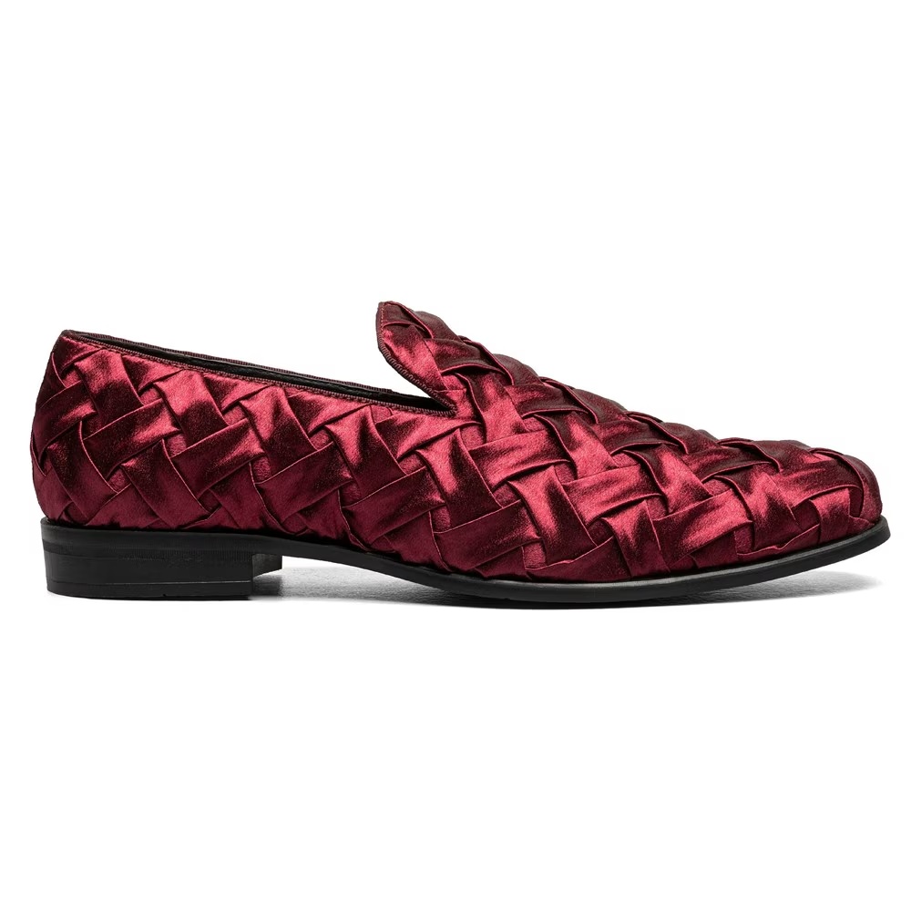 Туфли лоферы Savoir x-cross Stacy Adams, burgundy — фото 2