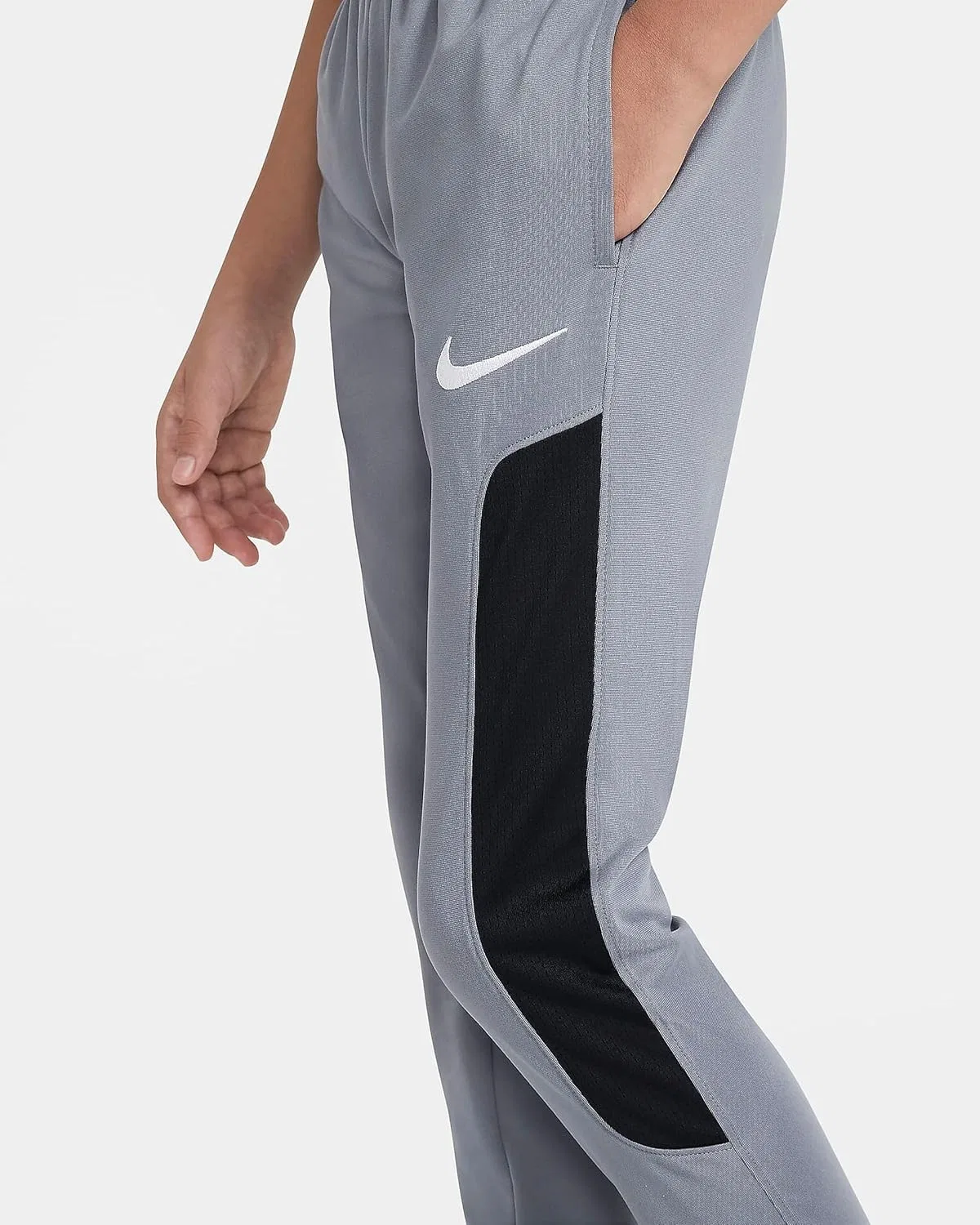 Спортивные тренировочные штаны Nike для мальчиков, Smoke Grey/Black/White — фото 3
