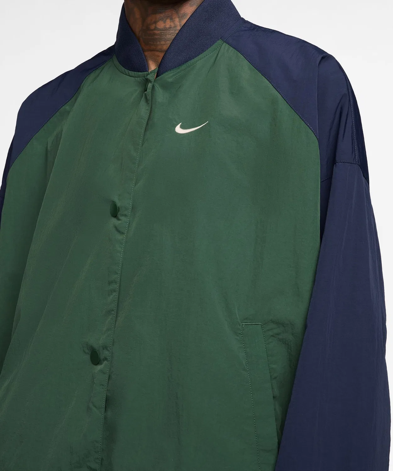 Женская куртка Nike Hybrid Varsity Jacket, черная — фото 4