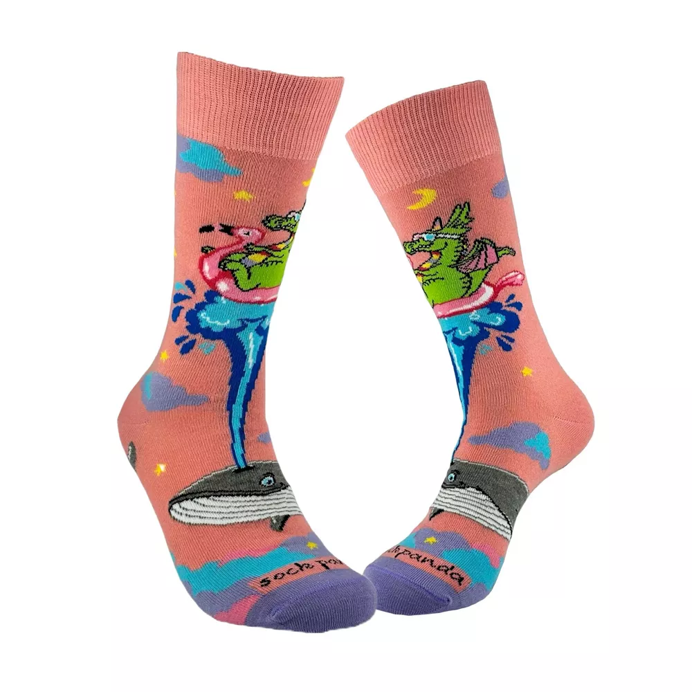 

Носки Dream Dragon and Whale (женские размеры, взрослые, средние) от Sock Panda