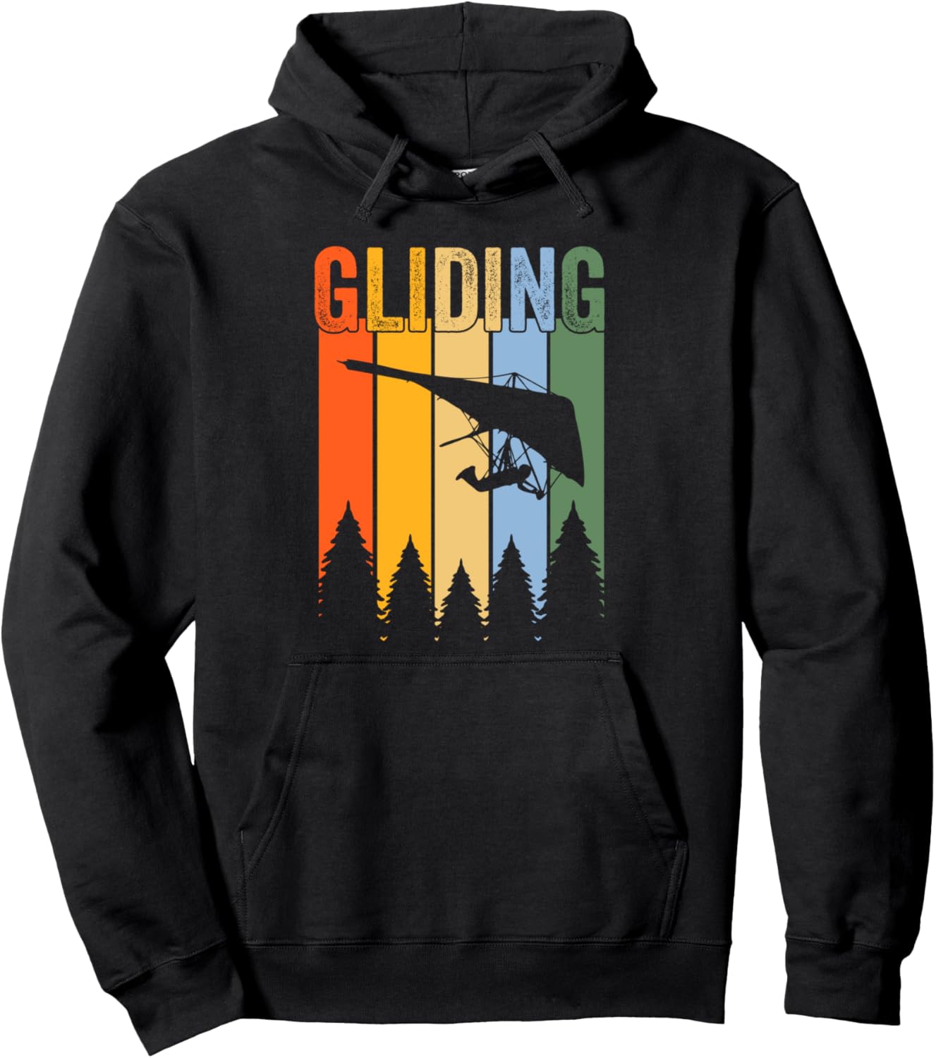 

Толстовка с изображением планера Glider Gift Ideas, черный
