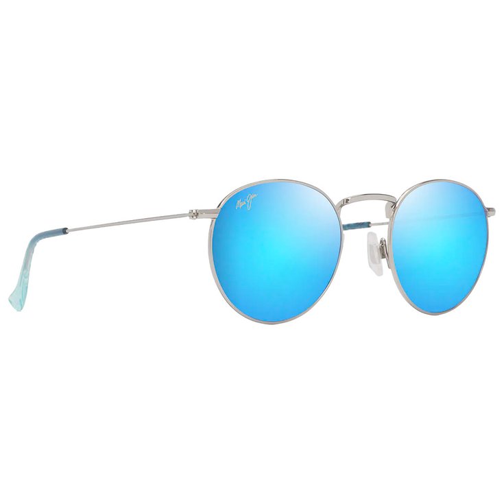 

Солнцезащитные очки pukaua серебряные блестящие bleus verts bleu hawaii mauipur Maui Jim