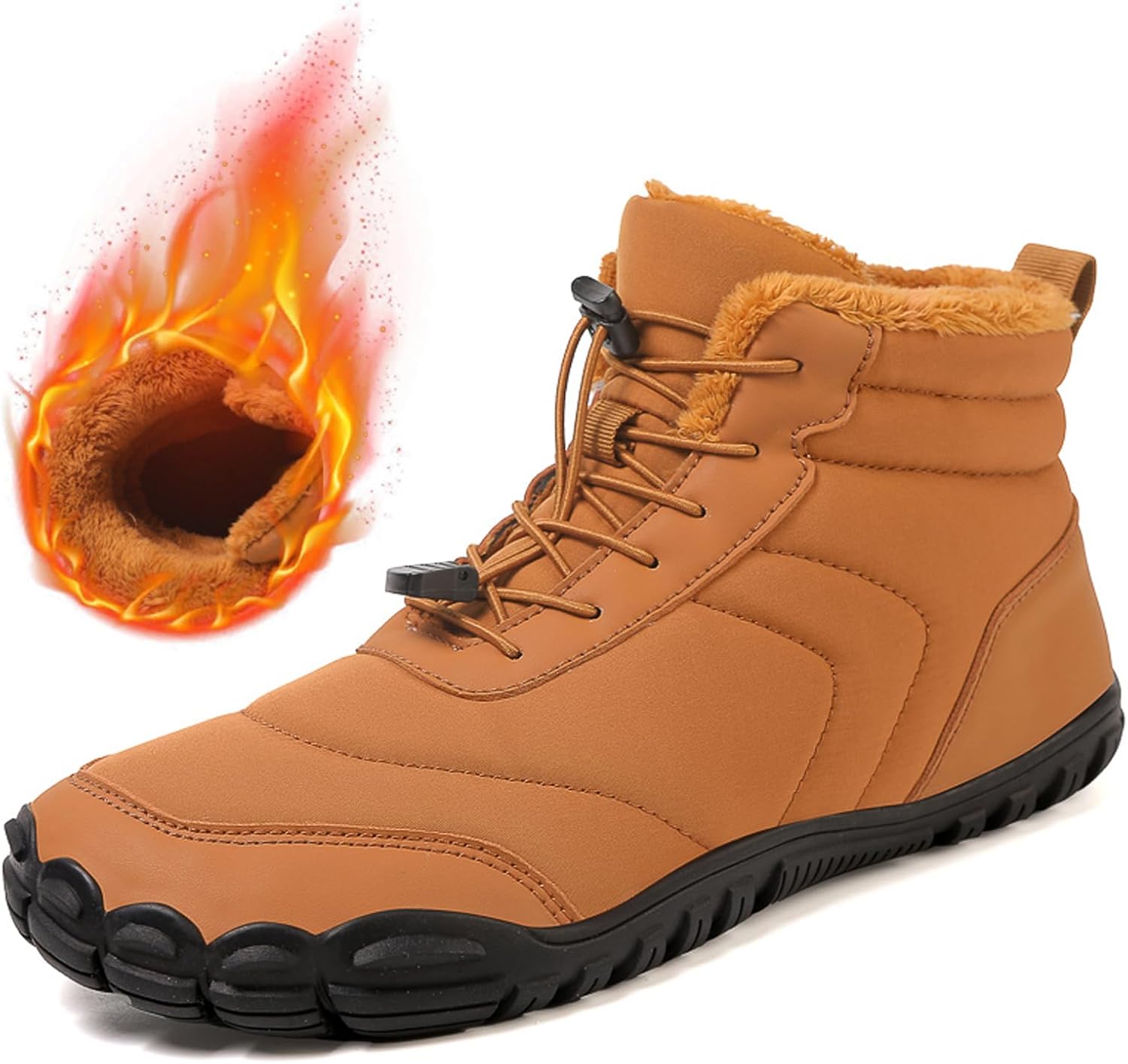 

FLIOZY Унисекс Легкие Походные Ботинки с Нескользящей Подошвой - Водонепроницаемые, с Улучшенным Сцеплением, Просторным Местом для Пальцев и Прочной Подошвой для Ходьбы, коричневый