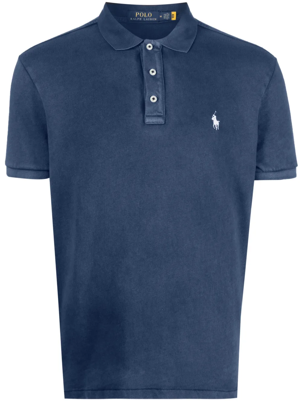 

Рубашка поло с вышитым логотипом POLO RALPH LAUREN, синий