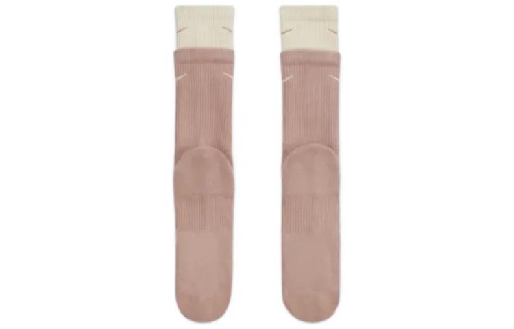 Носки Nike SS22 Everyday Plus Cushioned Double Layer Splicing Training Sports Socks Unisex 2 Pairs Pink DD2795-609, розовый — фото 3