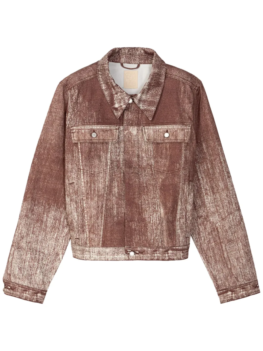 

Джинсовая куртка с эффектом потертости CamperLab, красный