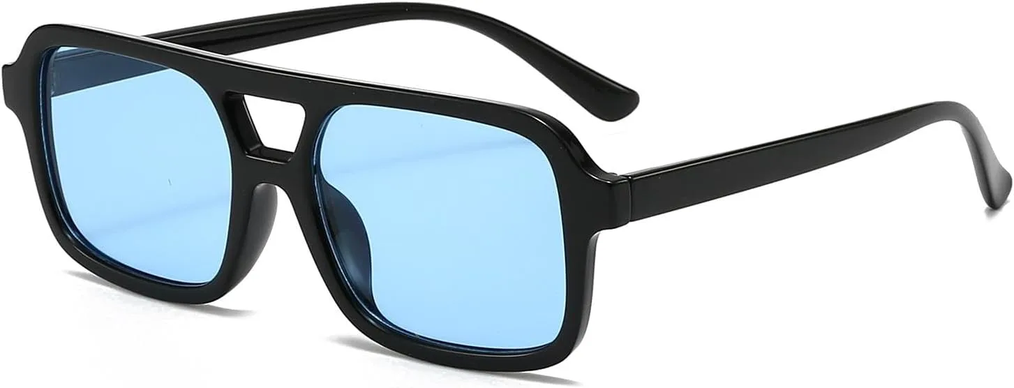 

Винтажные квадратные солнцезащитные очки в черепаховой оправе для женщин и мужчин, ретро-стиль, сине-оранжевые солнцезащитные очки для мужчин WNCKSQ, C11