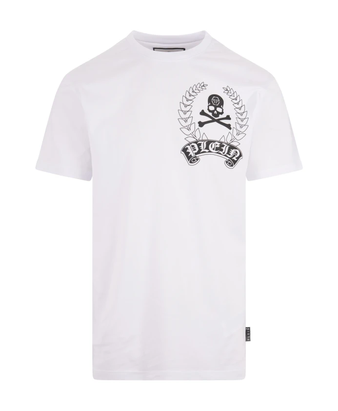 

Футболка S с графическим принтом Philipp Plein, белый