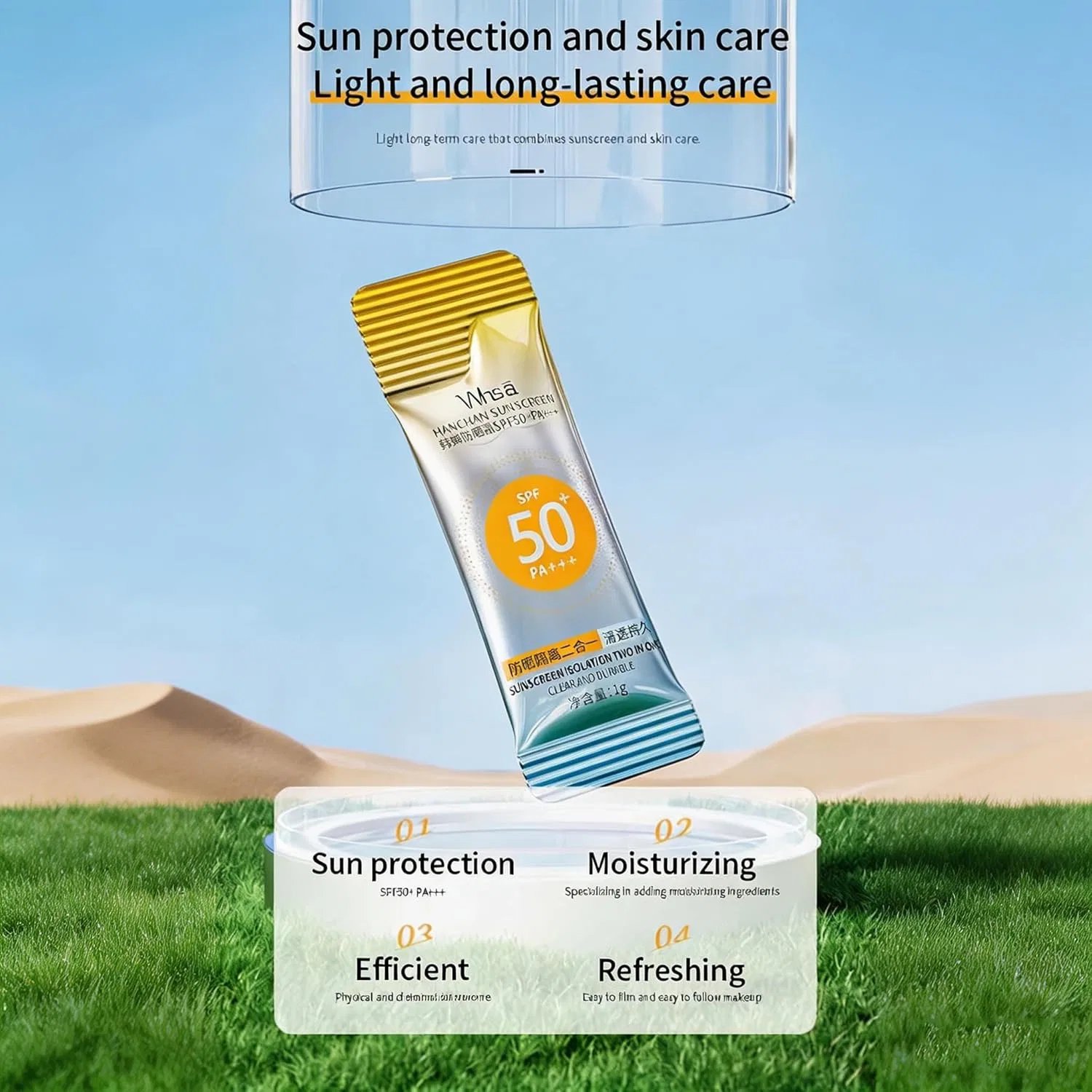 Солнцезащитный крем мини-формата с SPF 50+ Generic, 1 — фото 4