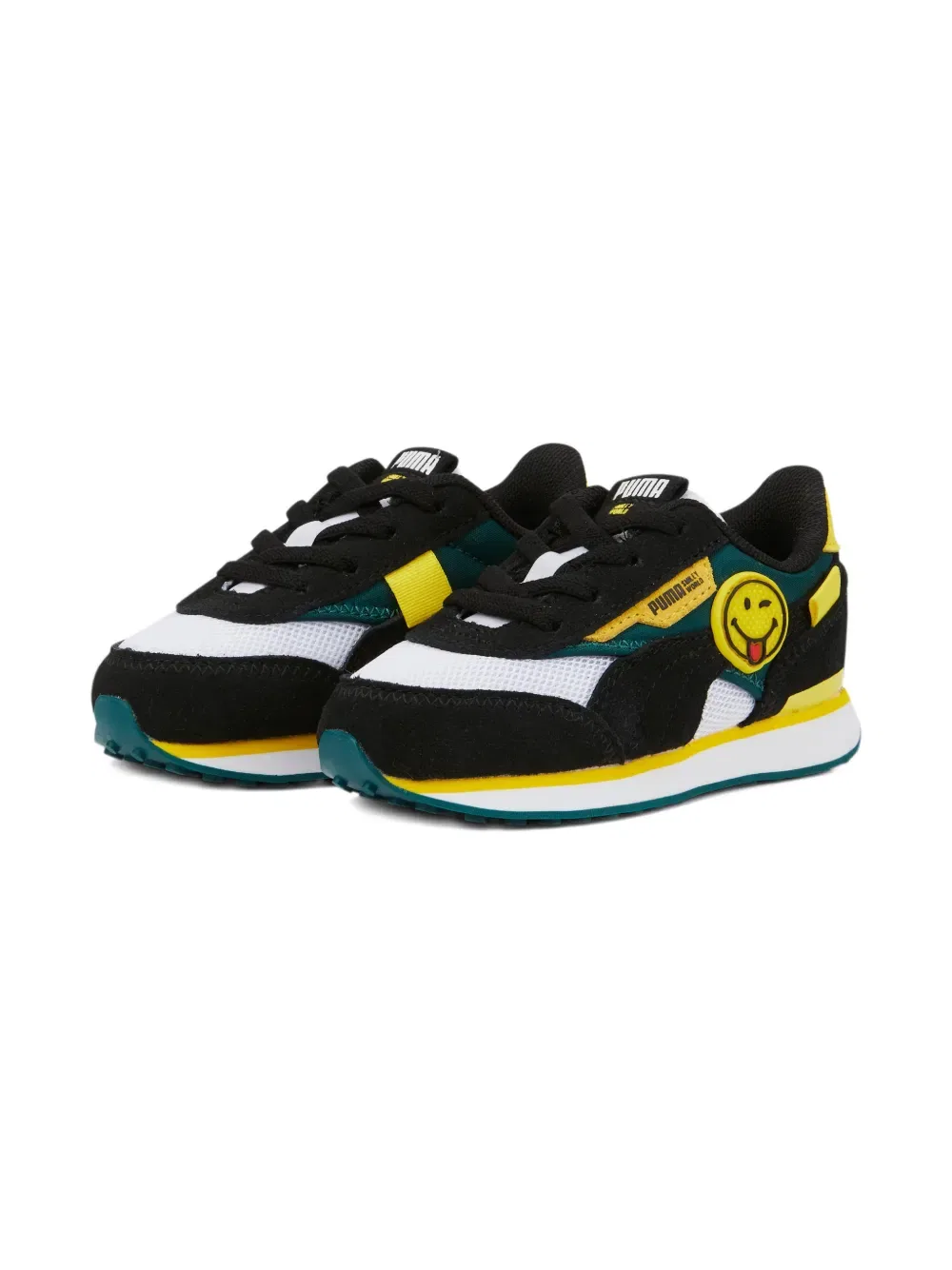 Кроссовки Future Rider из коллаборации с SmileyWorld Puma Kids, черный