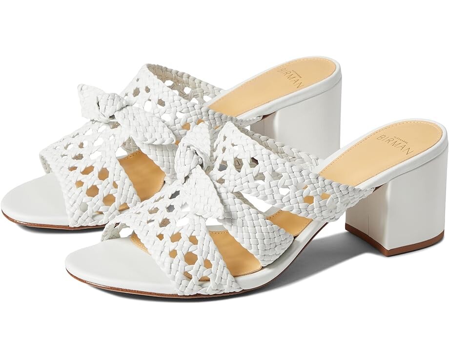 

Туфли Alexandre Birman Clarita Braided Mule 60, белый