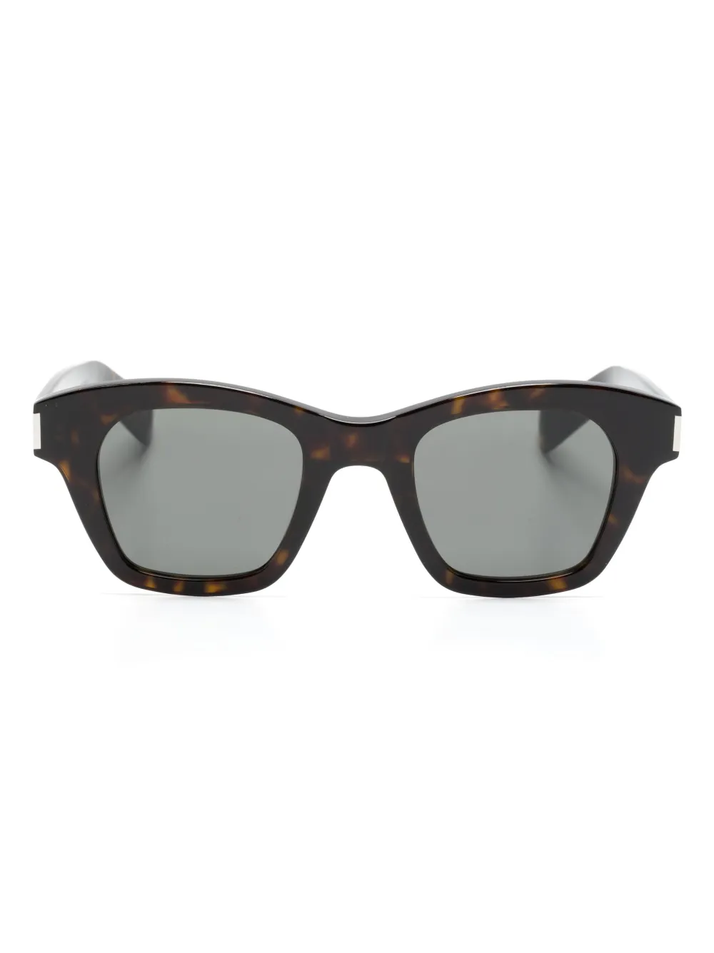 

Солнцезащитные очки SL 592 в квадратной оправе Saint Laurent Eyewear, коричневый
