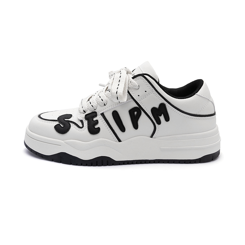 

Кроссовки Seattle Palm Stylish Skateboarding Shoes Unisex Low-top White/Black, белый/черный