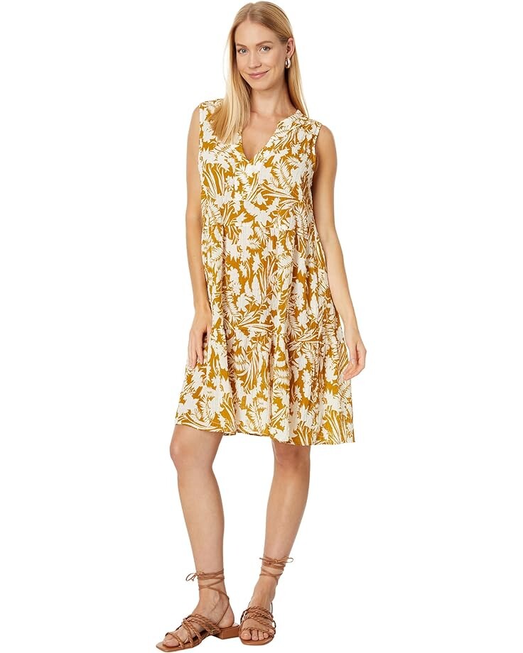

Платье Elliott Lauren Flora - V-Neck Tiered Short, цвет Dijon